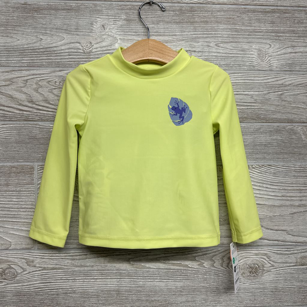 NEW LS Rash Guard & Swim Trunks Lizard Flowers 2T