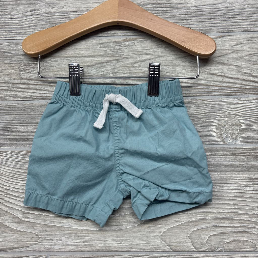 Henley Shirt Stripes & Pull On Shorts 6M