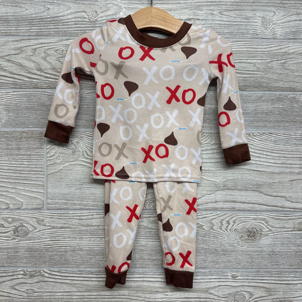 2 Pc LS PJs XOXO 12M