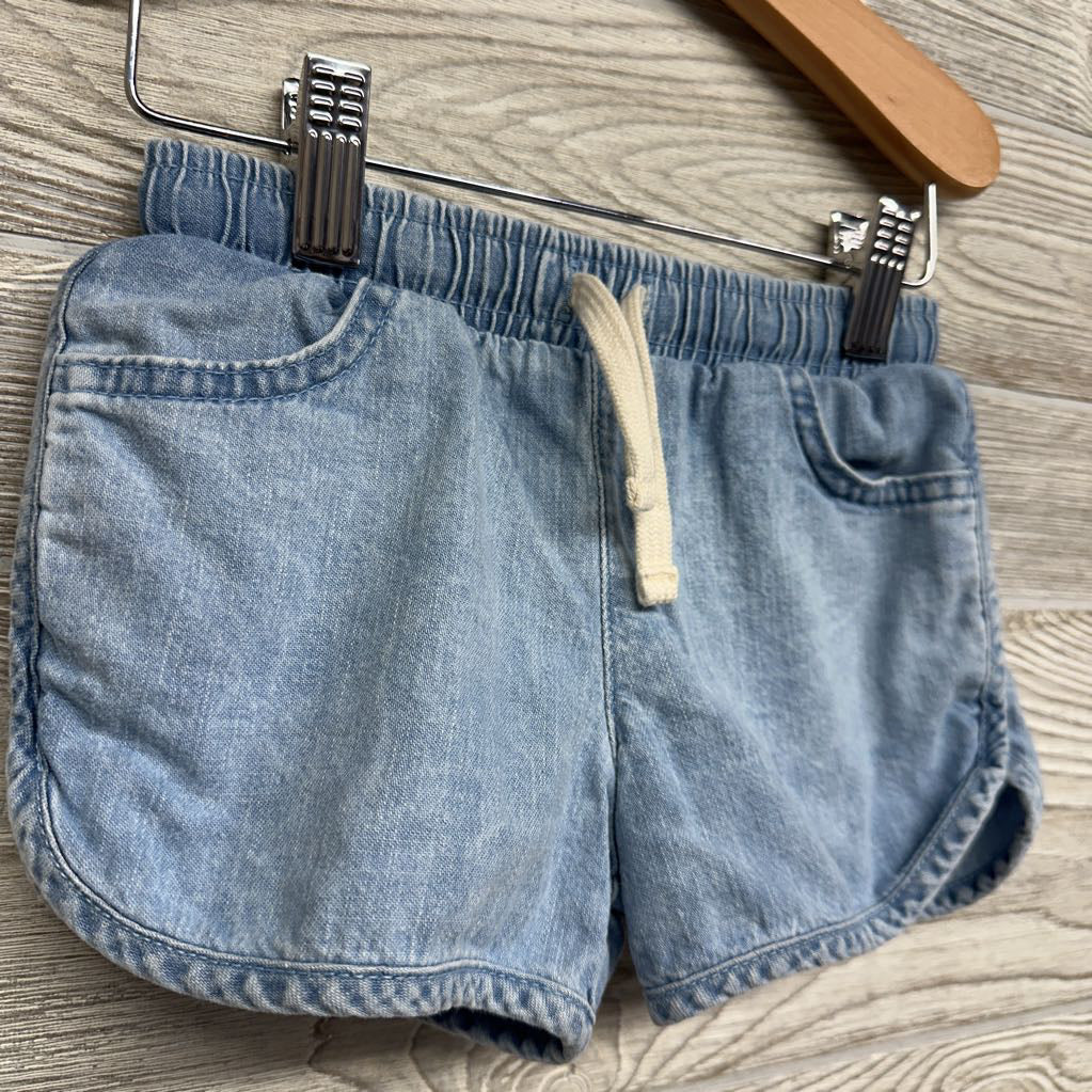 Chambray Drawstring Shorts 4T