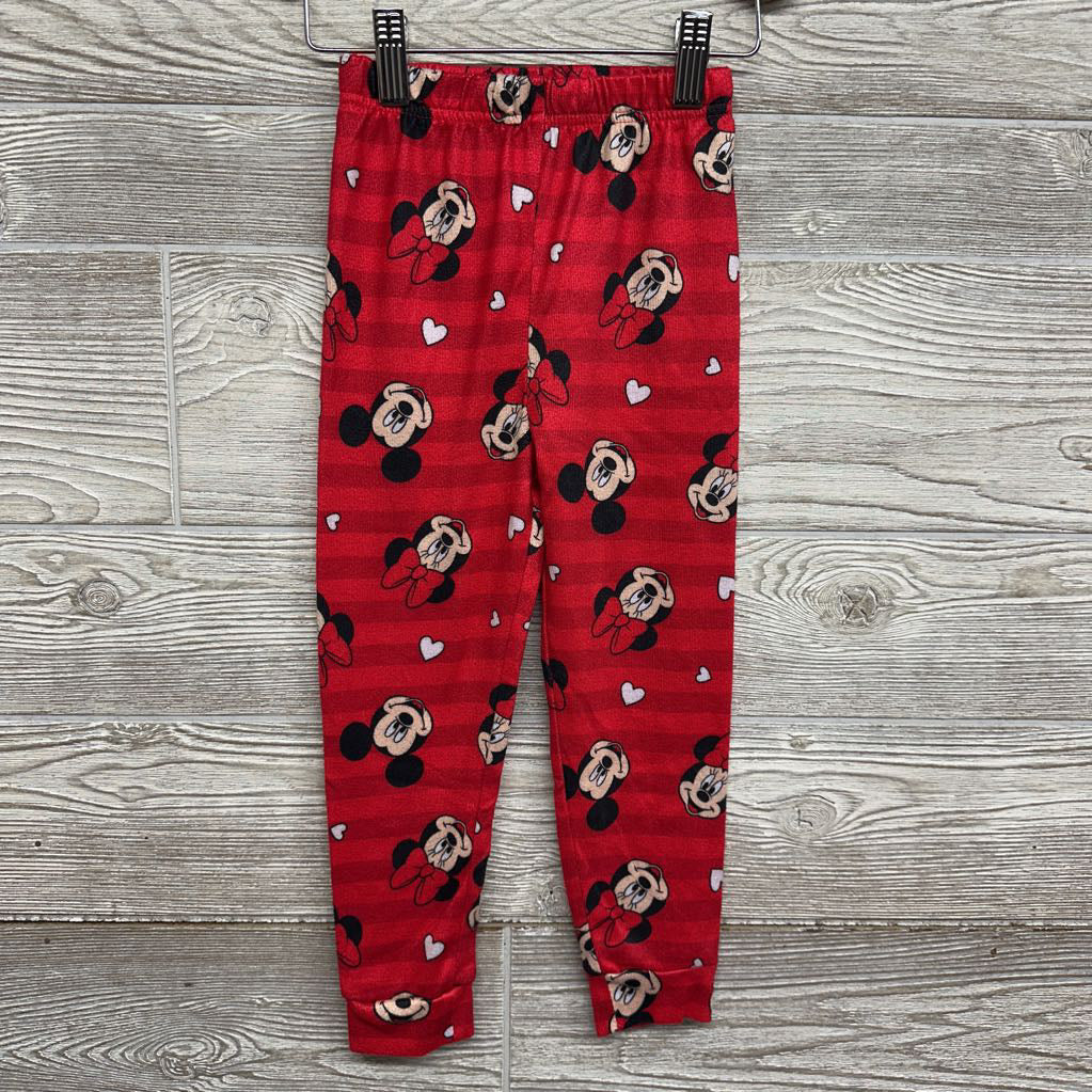 2 Pc LS PJs Stripes Minnie Mickey 5T
