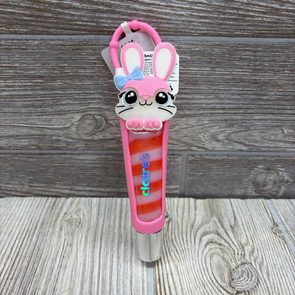 NEW Squeeze Tube Lip Gloss Bunny