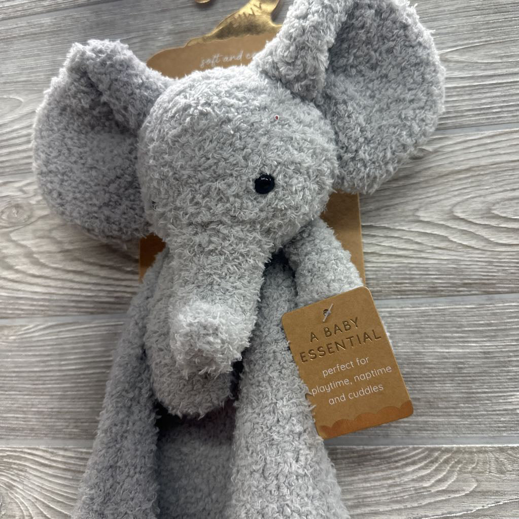 NEW Soft And Cozy Feather Knit Lovey Elephant