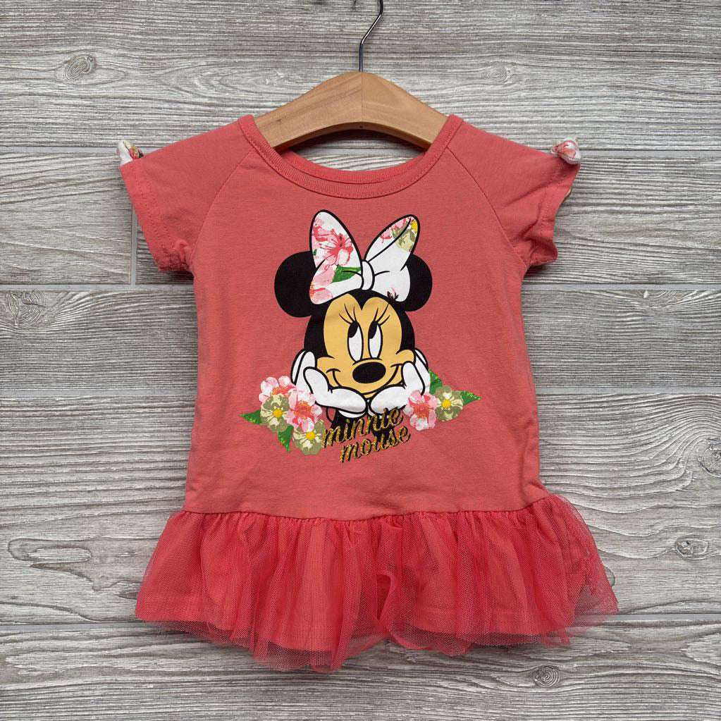 Minnie Mouse Shirt Tulle Peplum 18M