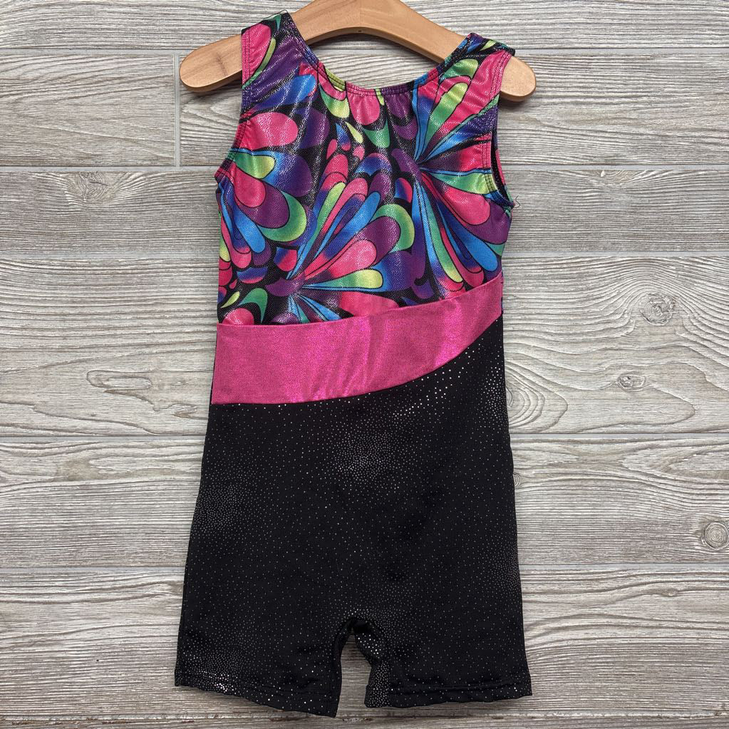 Biketard Glitter Flowers 6-7