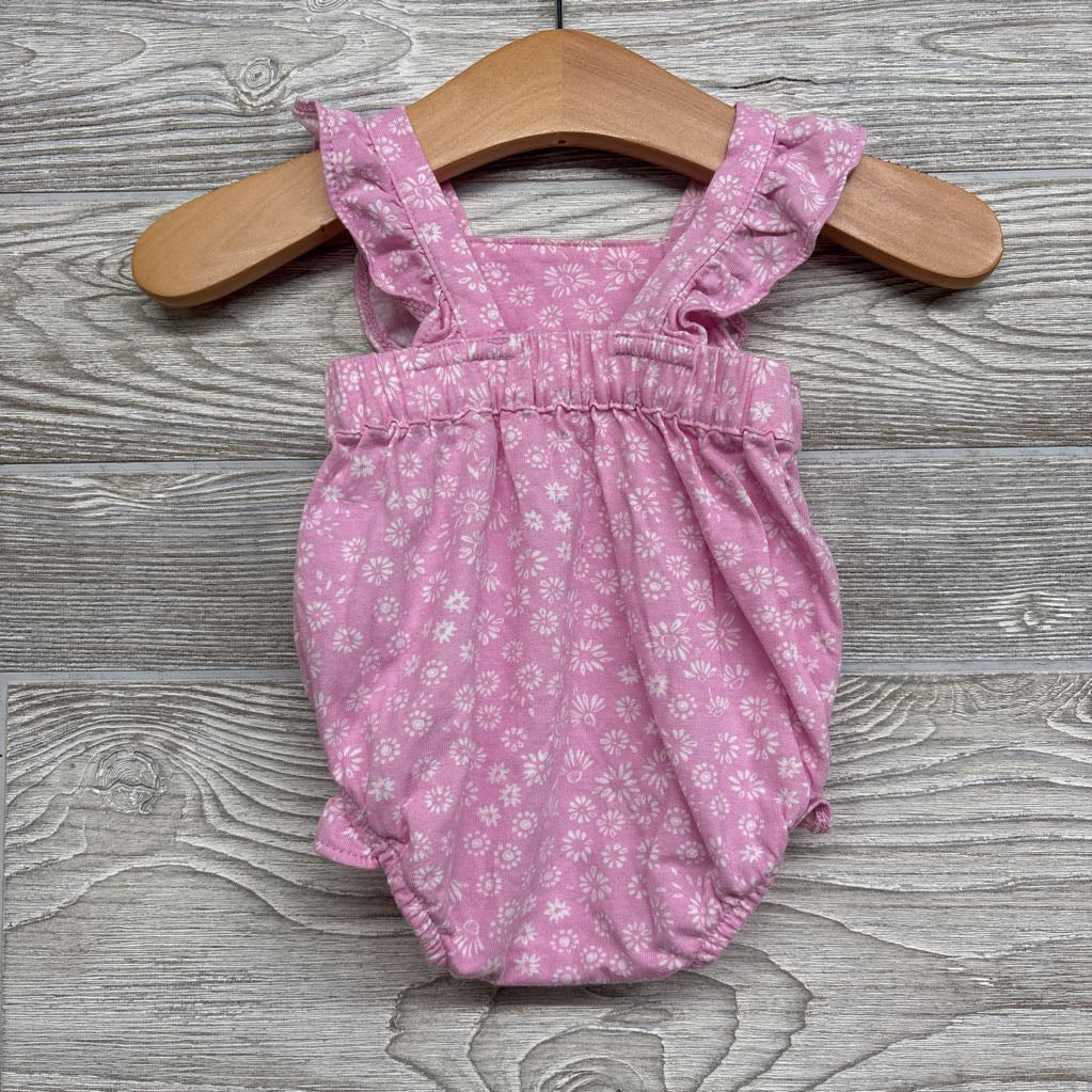 Tank Top Bubble Romper Flowers NB