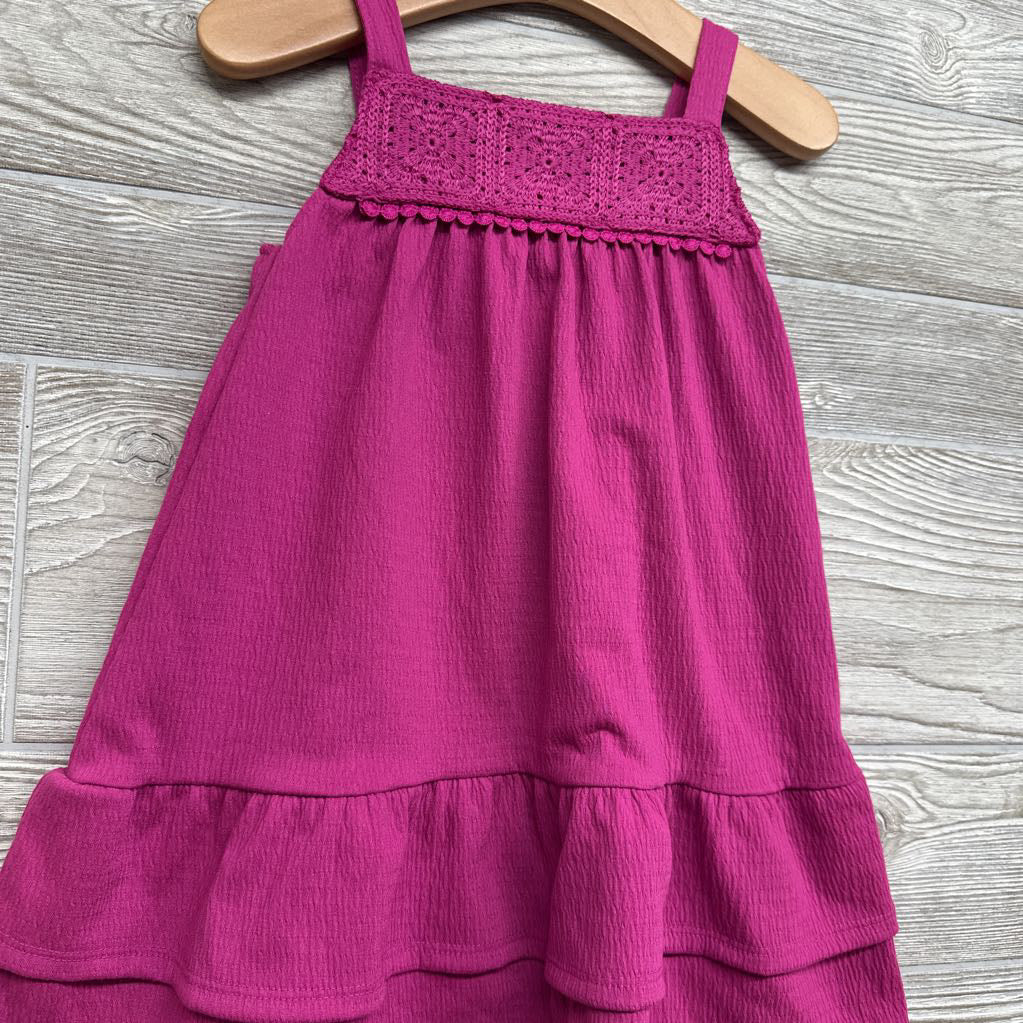 NEW Macrame Sleeveless Tiered Dress 3t