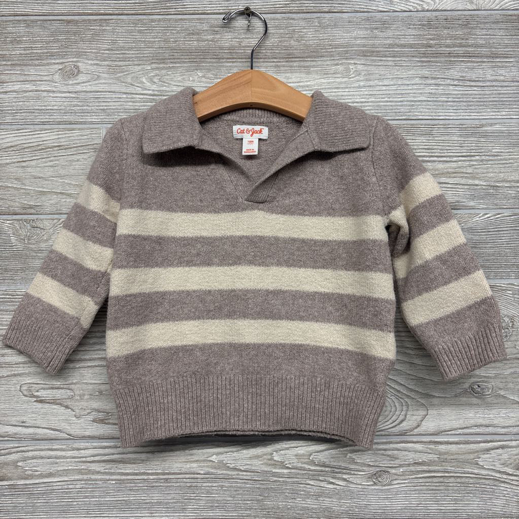 V Neck Sweater Stripes 18M