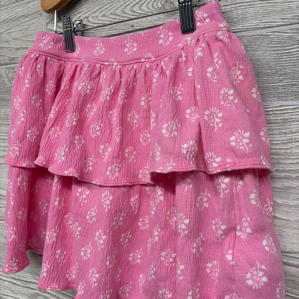 Textured Ruffle Skort Flowers 10
