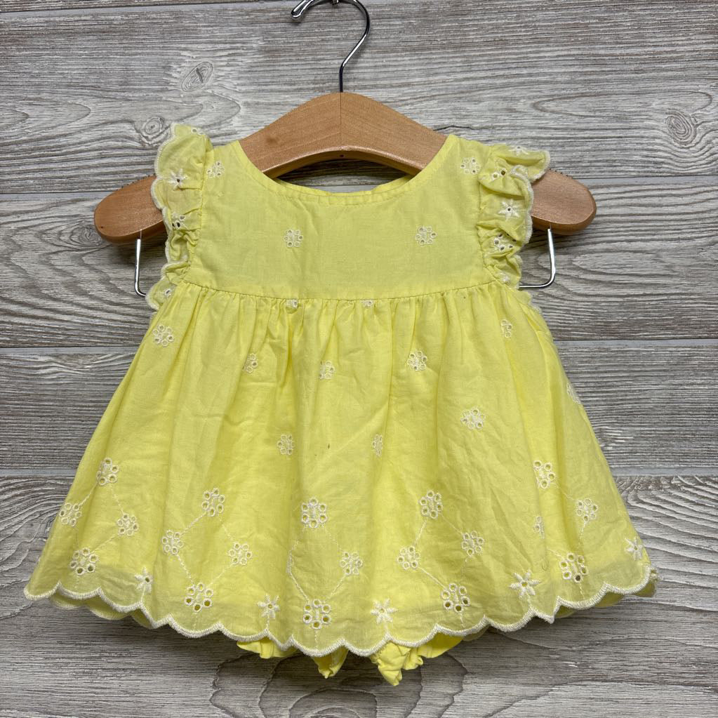 Flutter Sleeve Eyelet Tunic & Bubble Shorts 6-9M