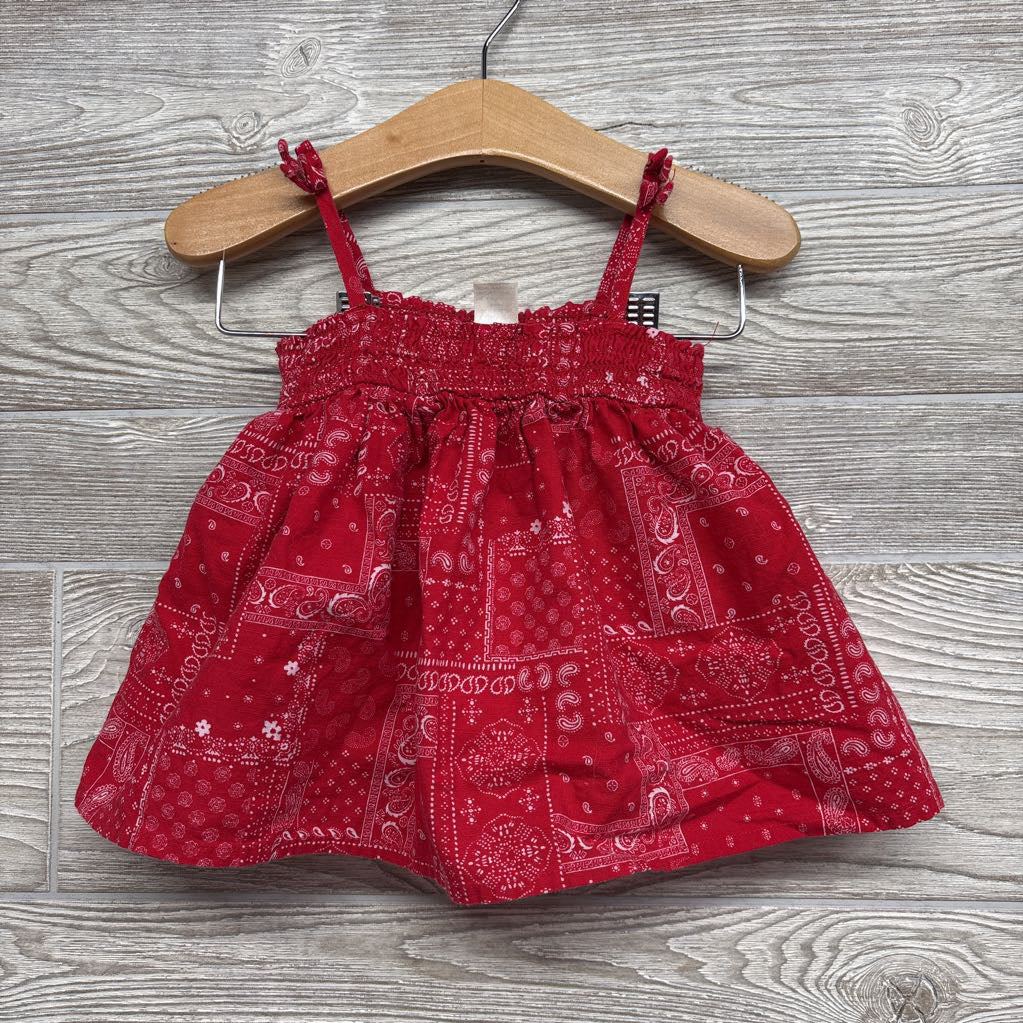Smocked Tank Top & Bubble Shorts Paisley 18M