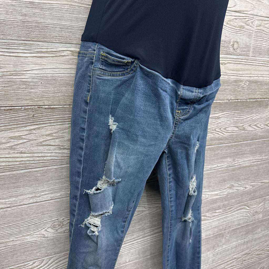 Full Panel Ripped Skinny Jeans Large