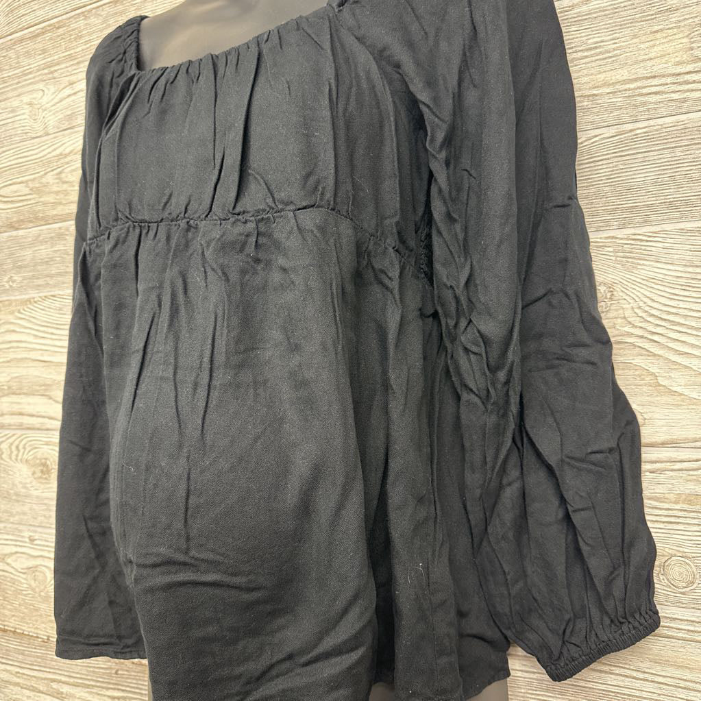 Square Neck Smocked Shirt Medium