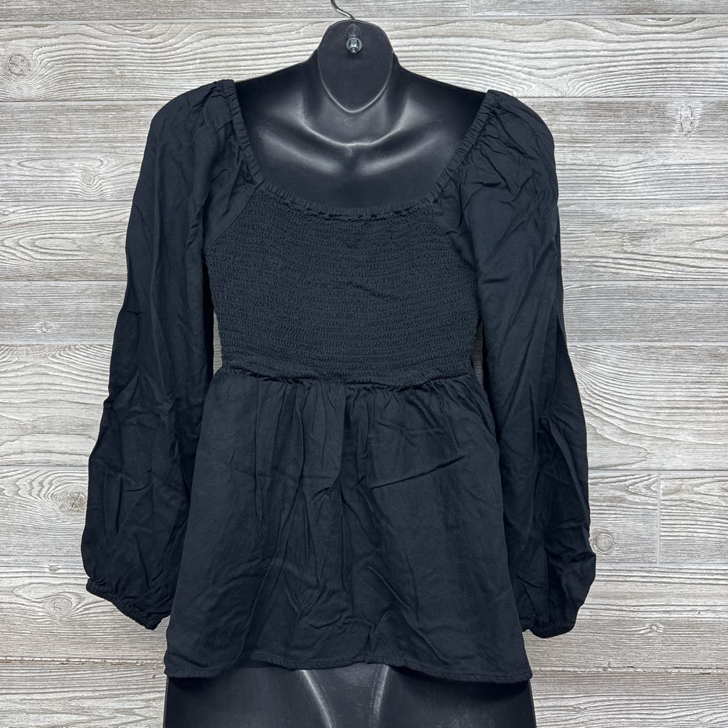 Square Neck Smocked Shirt Medium