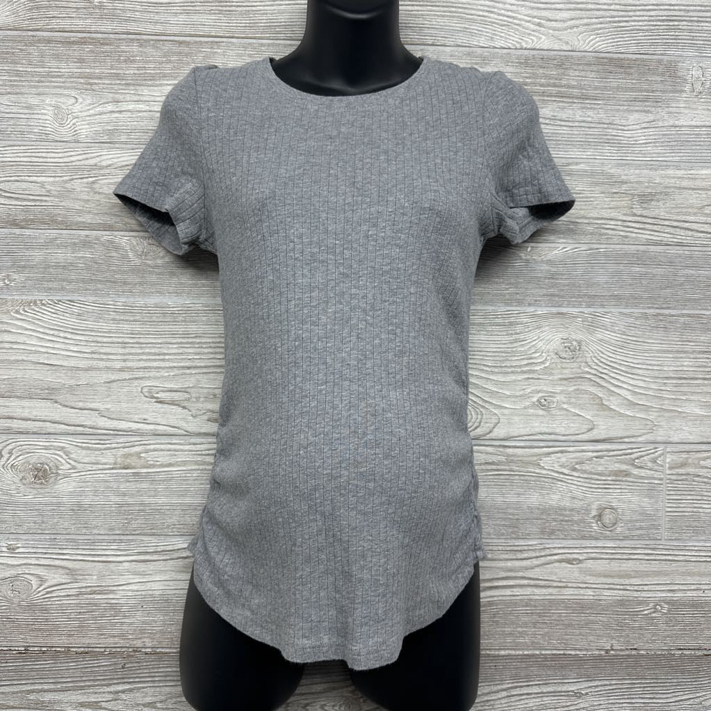 Ribbed Ruched Shirt Medium