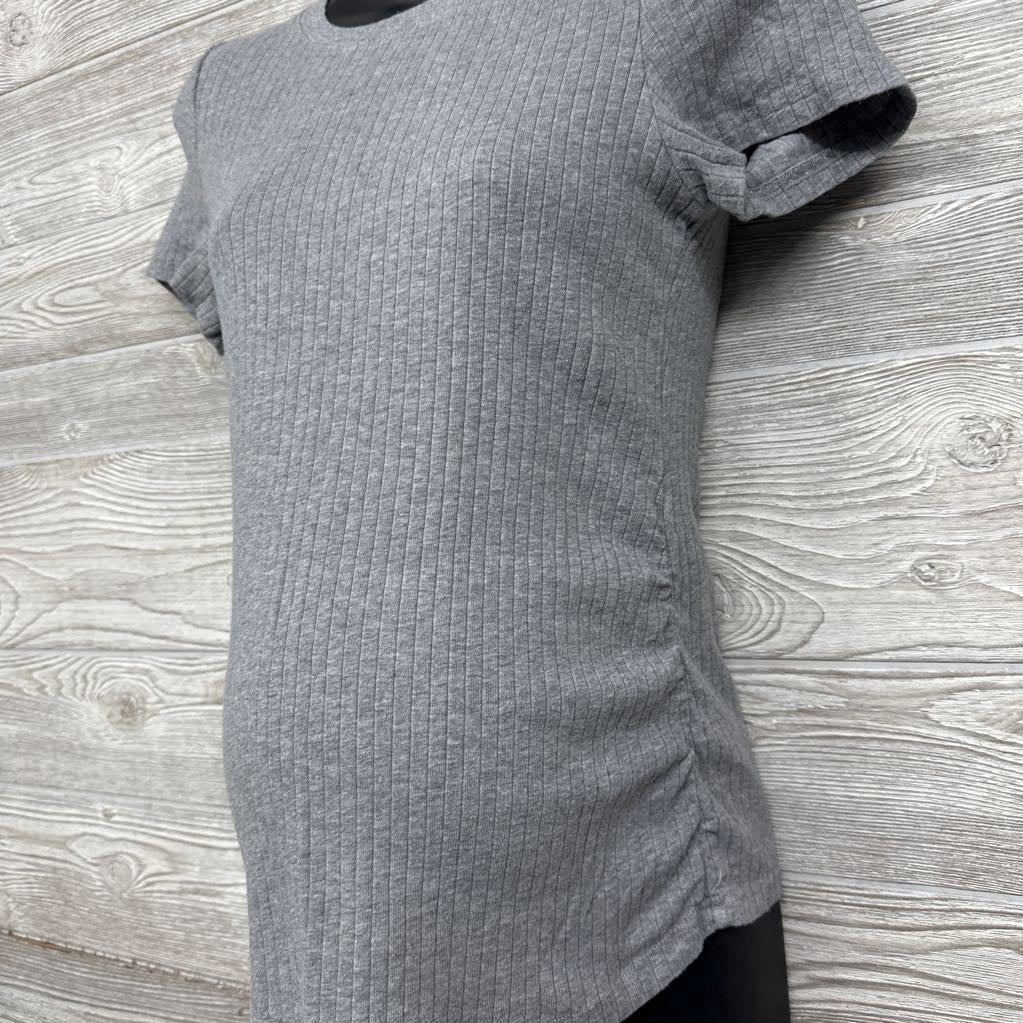 Ribbed Ruched Shirt Medium