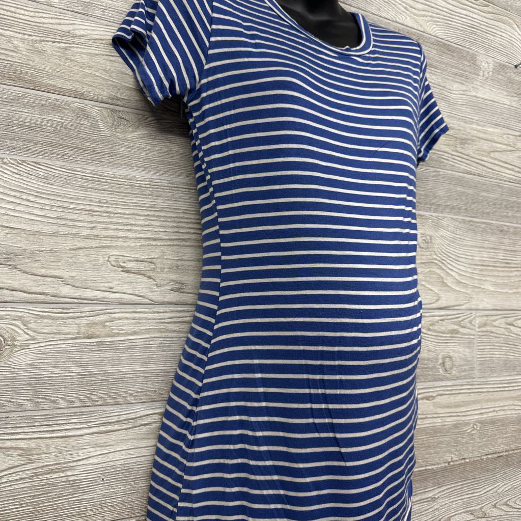 Ruched Bodycon Dress Stripes Medium