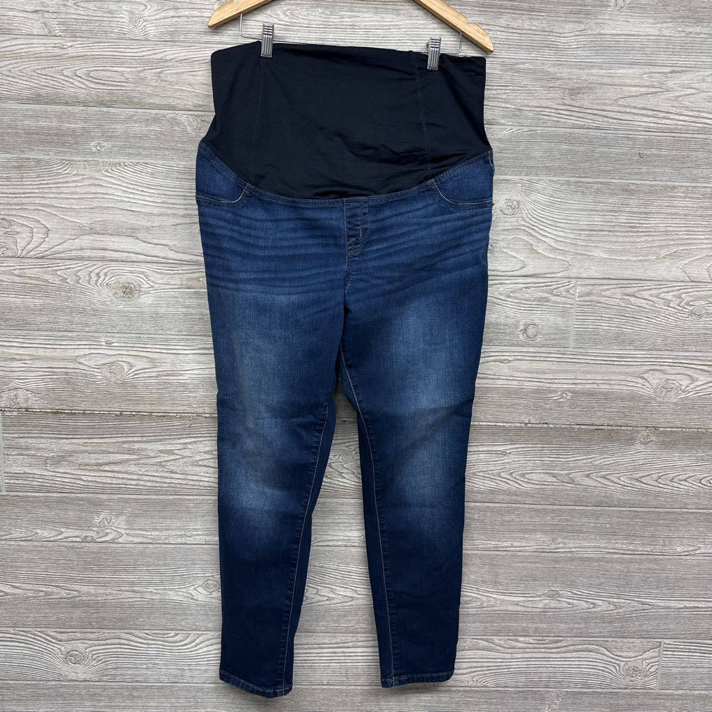 Cross Panel Skinny Jeans 16/XL