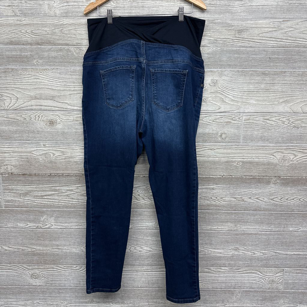 Cross Panel Skinny Jeans 16/XL