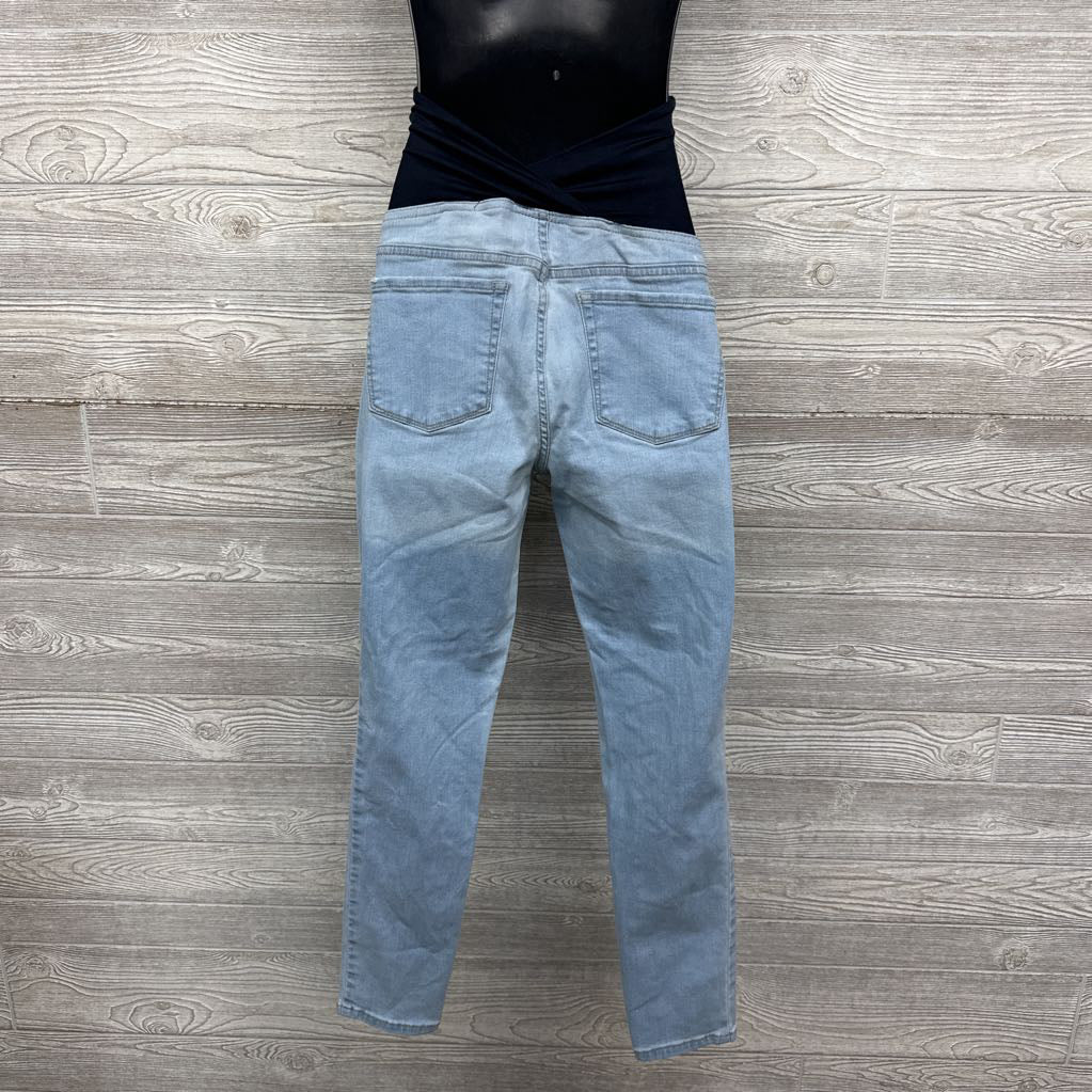 Cross Panel Skinny Jeans 10/Med