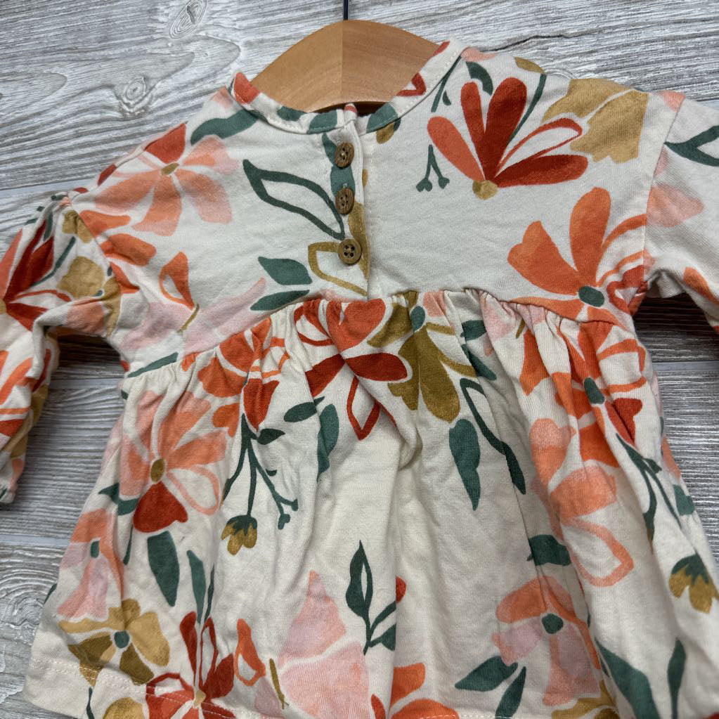 LS Henley Dress Flowers 3M