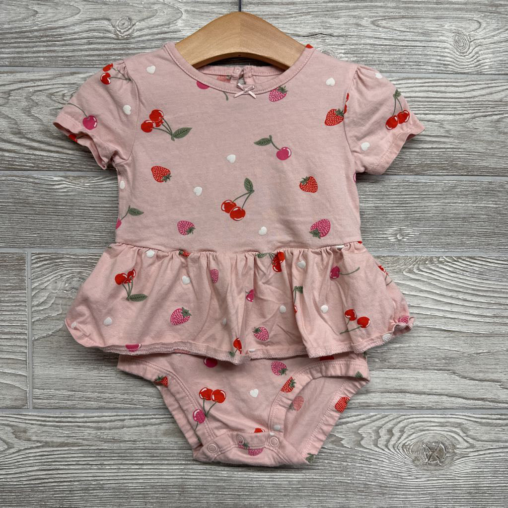Skirted Bodysuit Strawberries Cherries 18M