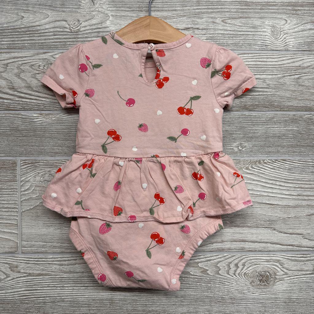 Skirted Bodysuit Strawberries Cherries 18M
