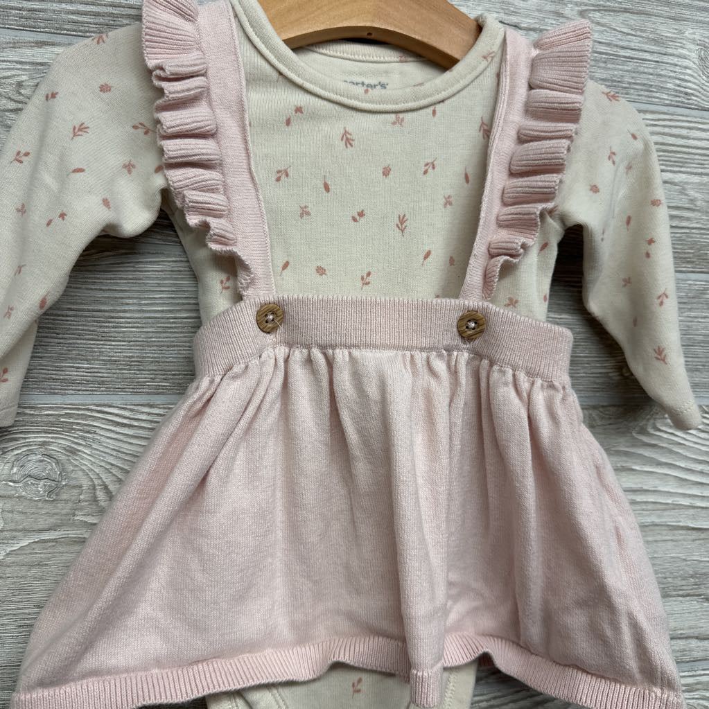 Flutter Strap Jumper & LS Bodysuit Leaves 6M