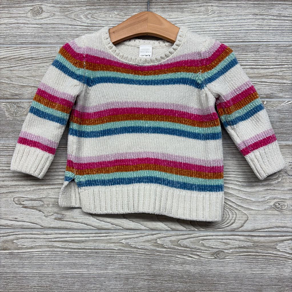 Chenille Sweater Stripes 12M