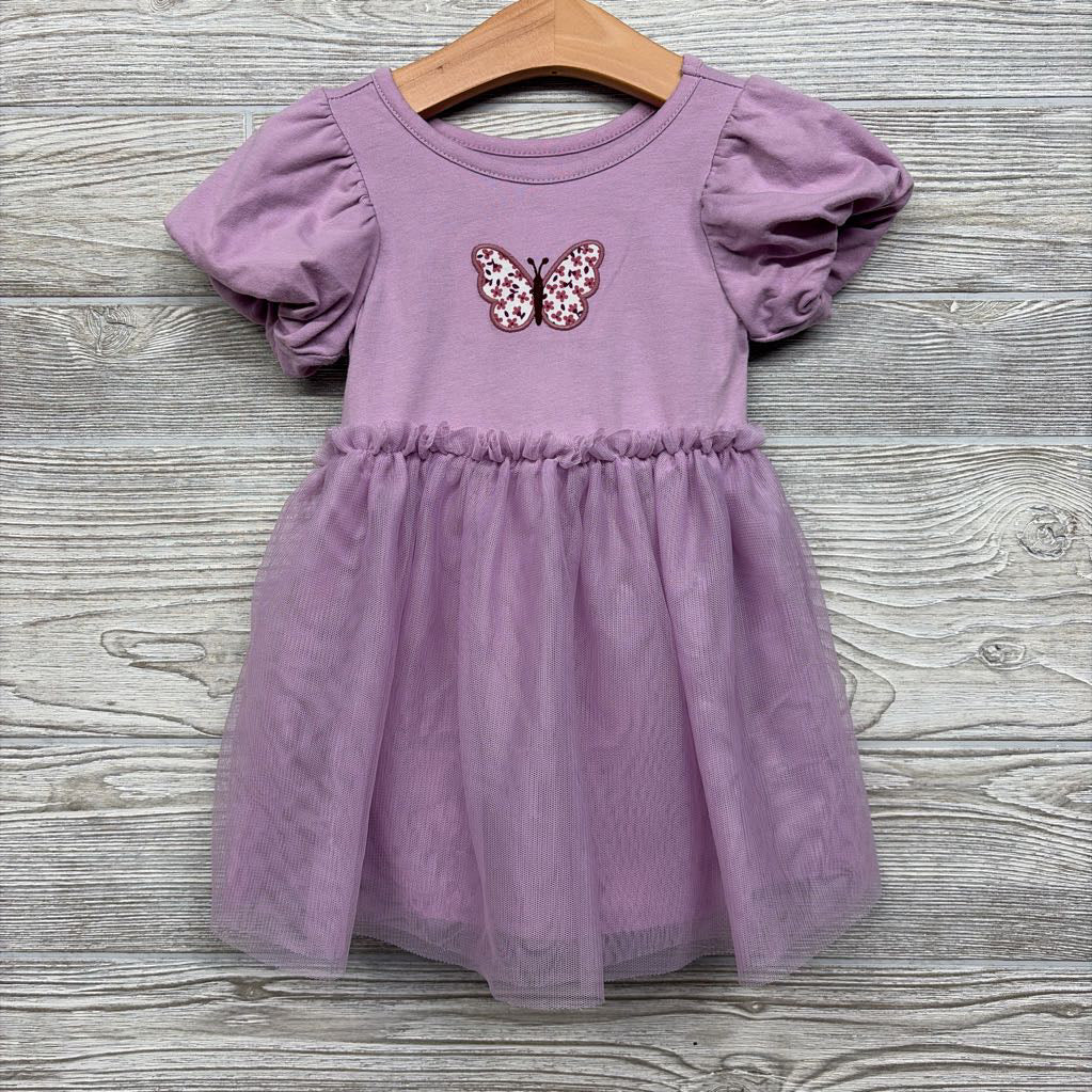 Puff Sleeve Tulle Dress Butterfly 18M