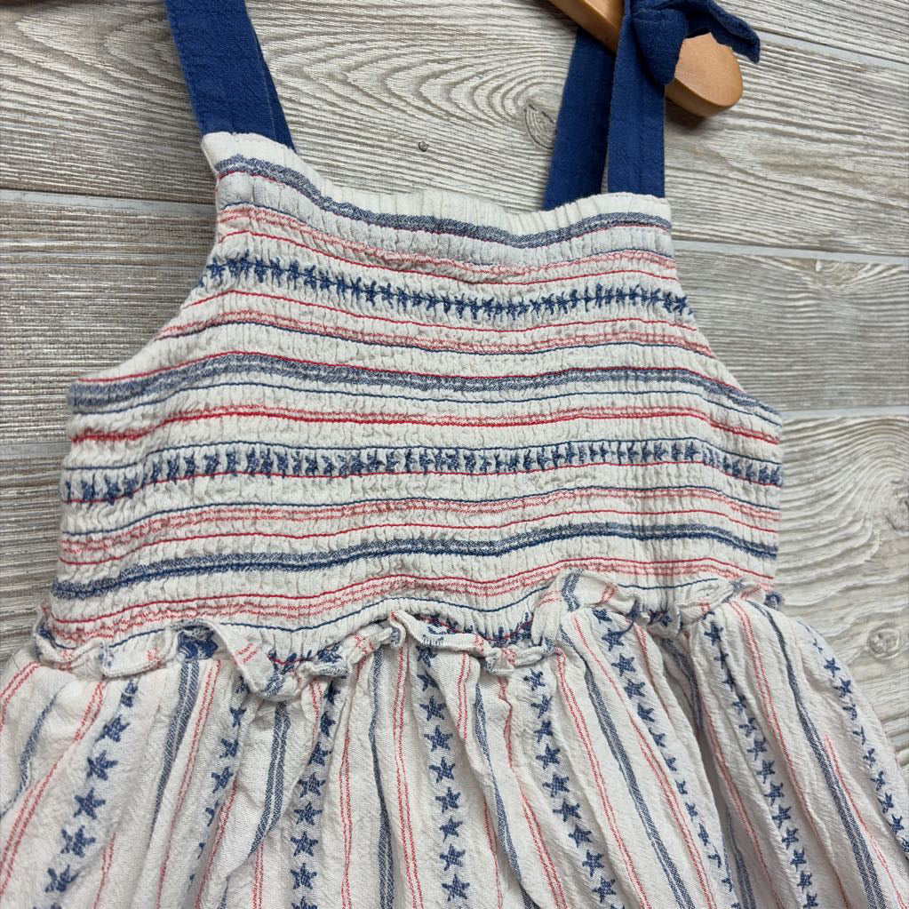 Smocked Tank Dress Stripes Stars 8