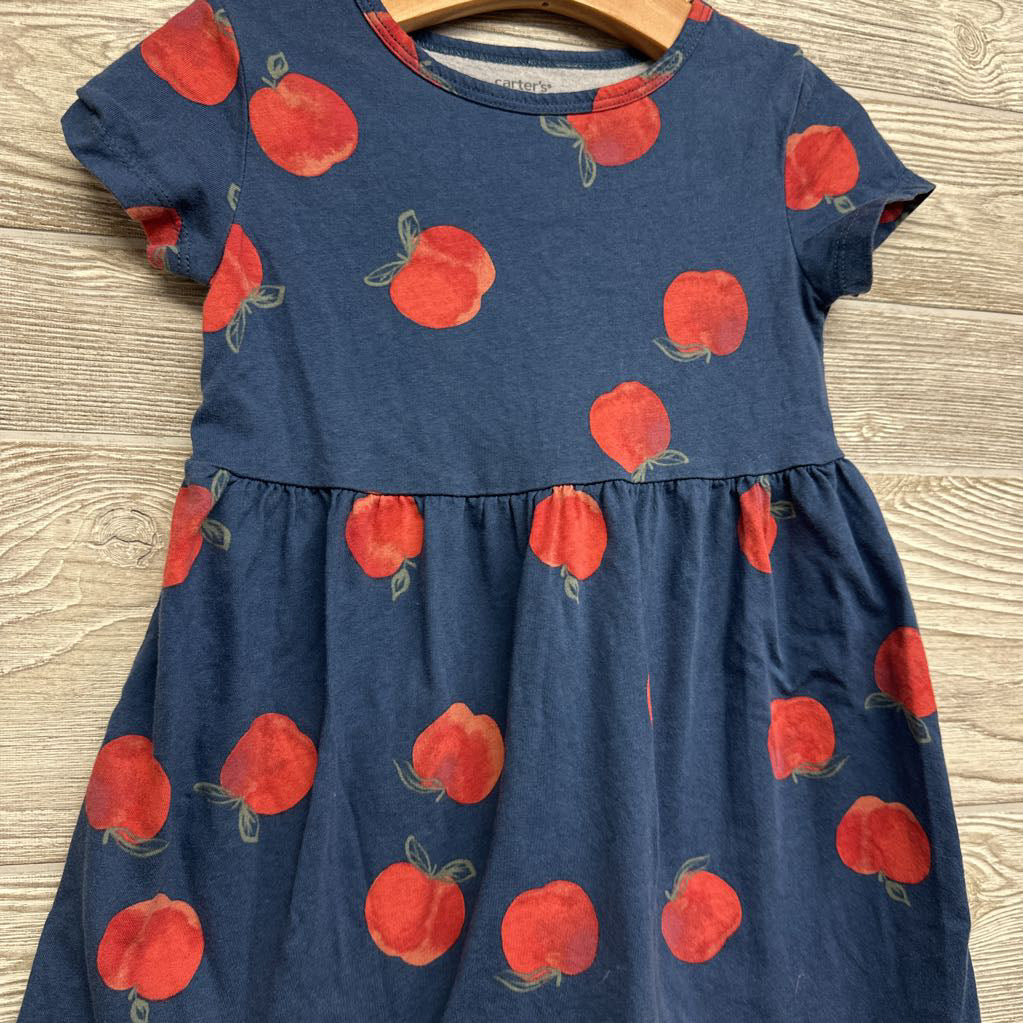 Jersey Dress Apples 4T