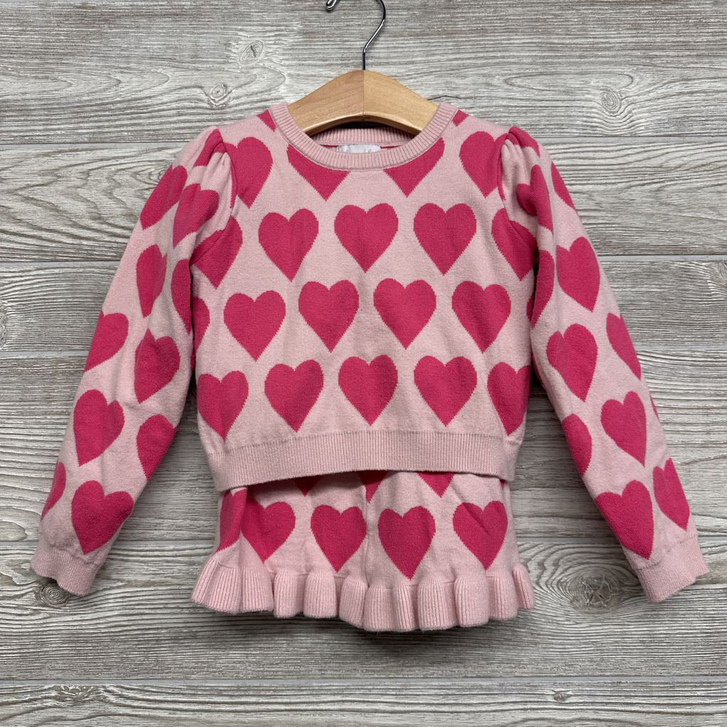 Sweater & Ruffle Skirt Hearts 5