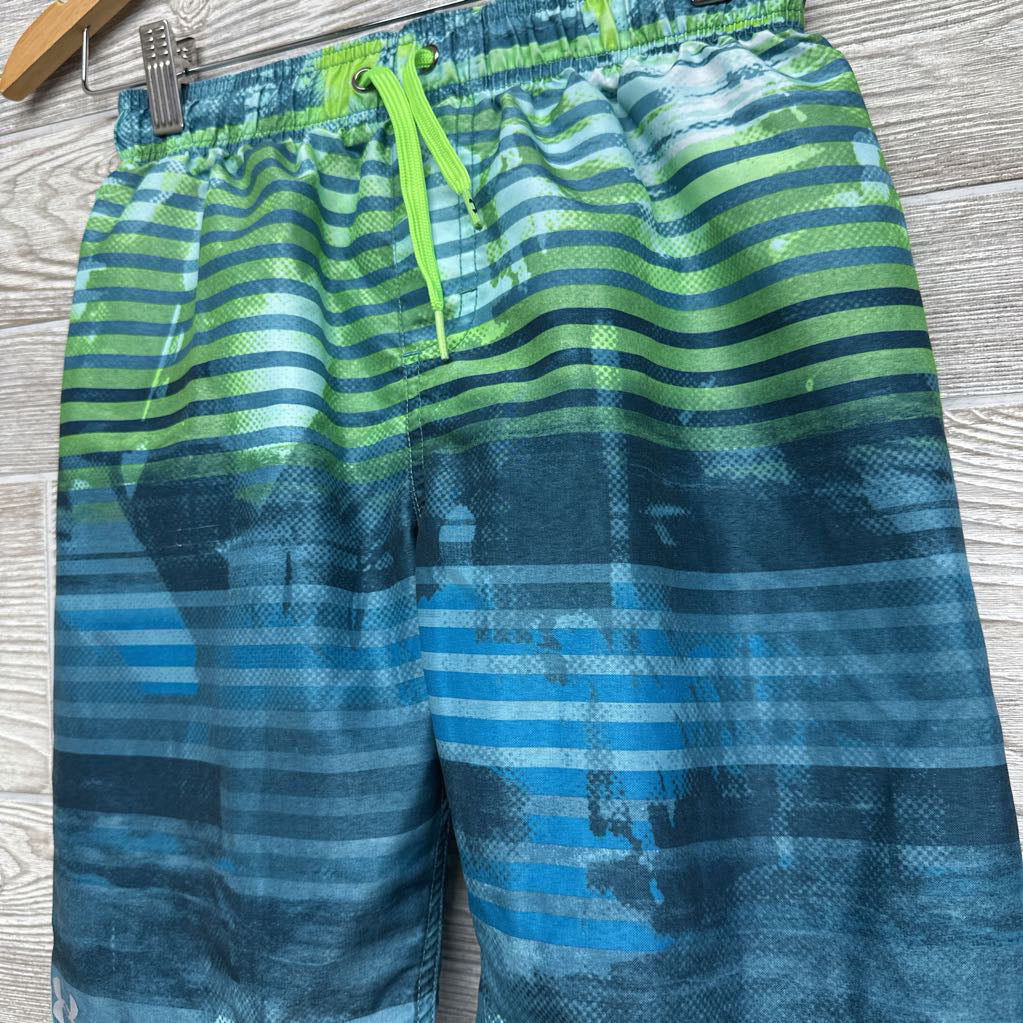 Drawstring Swim Trunks Stripes 14