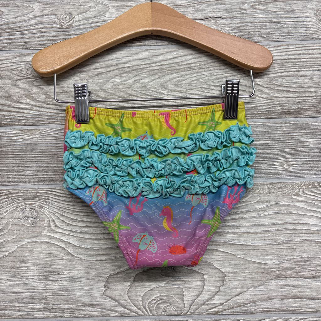 2 Pc LS Swimsuit Ombre Seahorses Starfish 5T