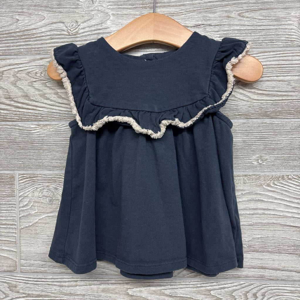 Flutter Sleeve FringeTunic & Textured Shorts 18M