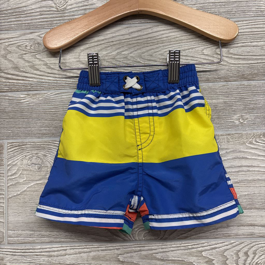 LS Rash Guard Surf All Day & Swim Trunks Stripes 12M