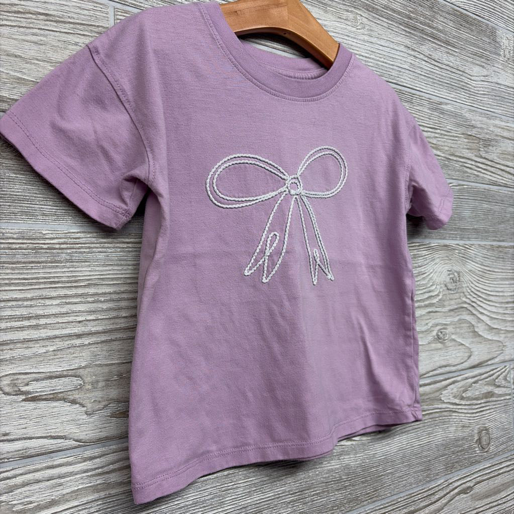 Shirt Embroidered Bow 5T