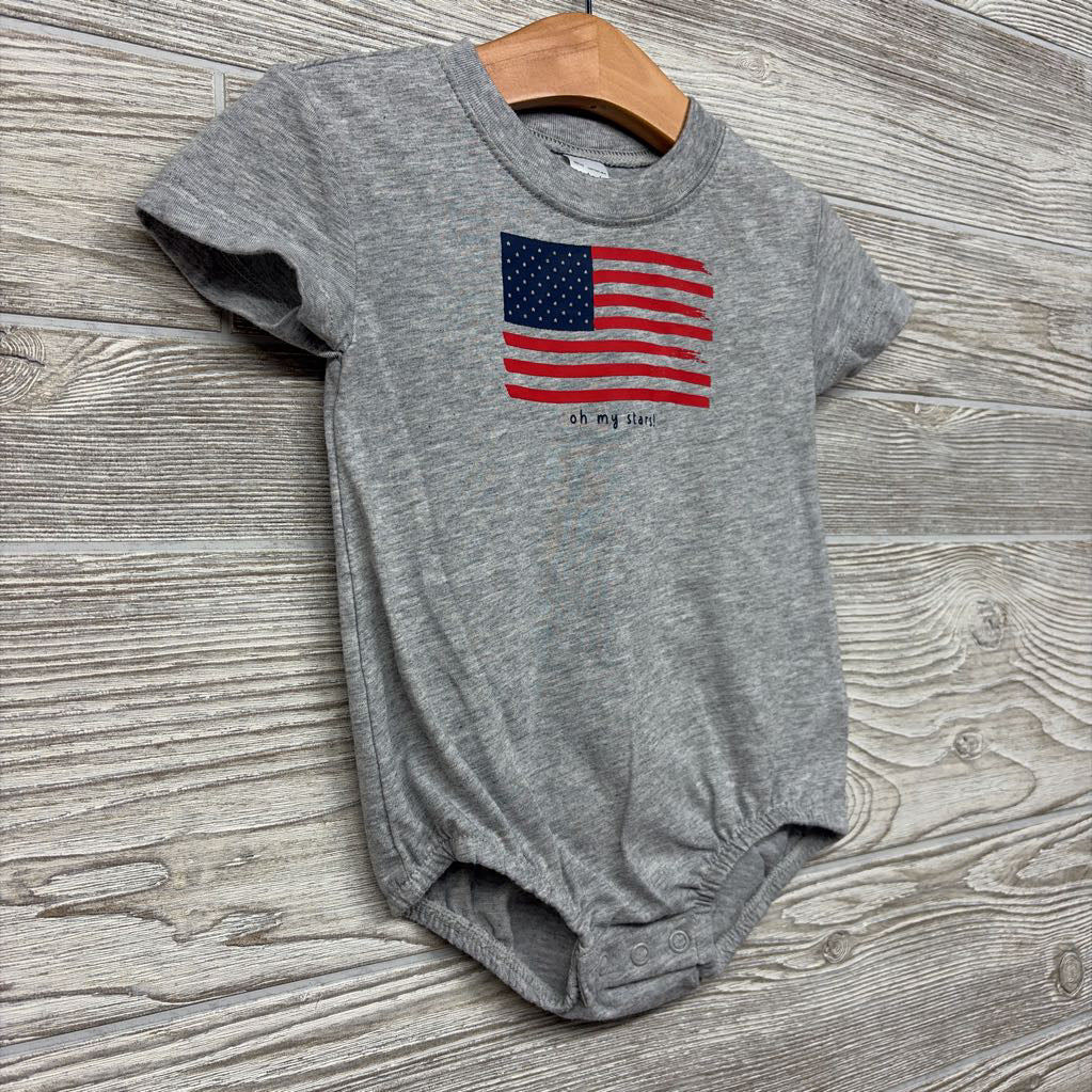 Shorty Romper Oh My Stars Flag 9M