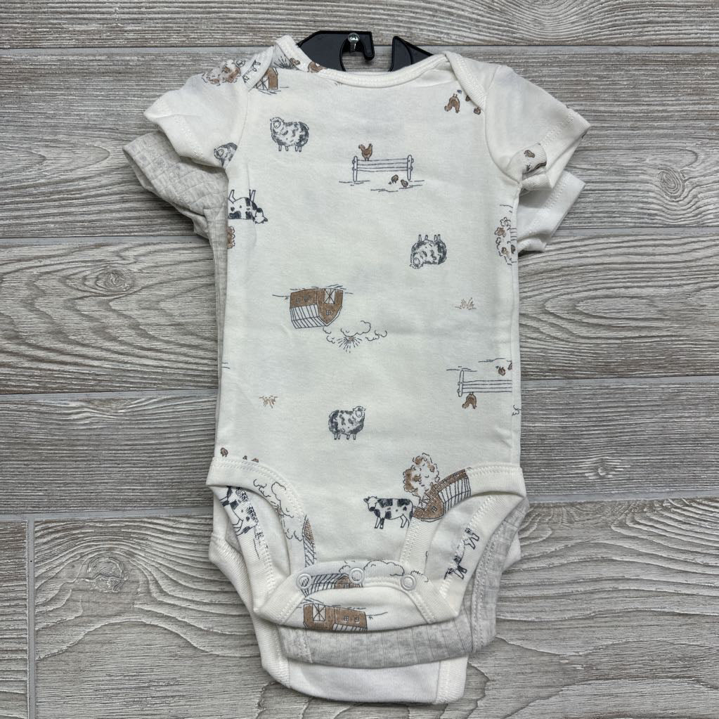 NEW 3 Pk Bodysuits Home Is Where My Mama Is Sheep Cows 0-3M