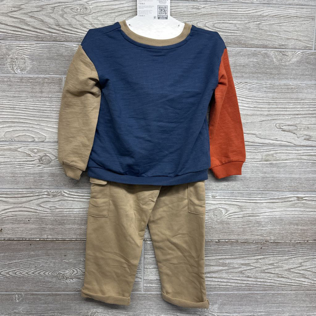 NEW Crewneck & French Terry Pants Cuffed Happy Tails 3T