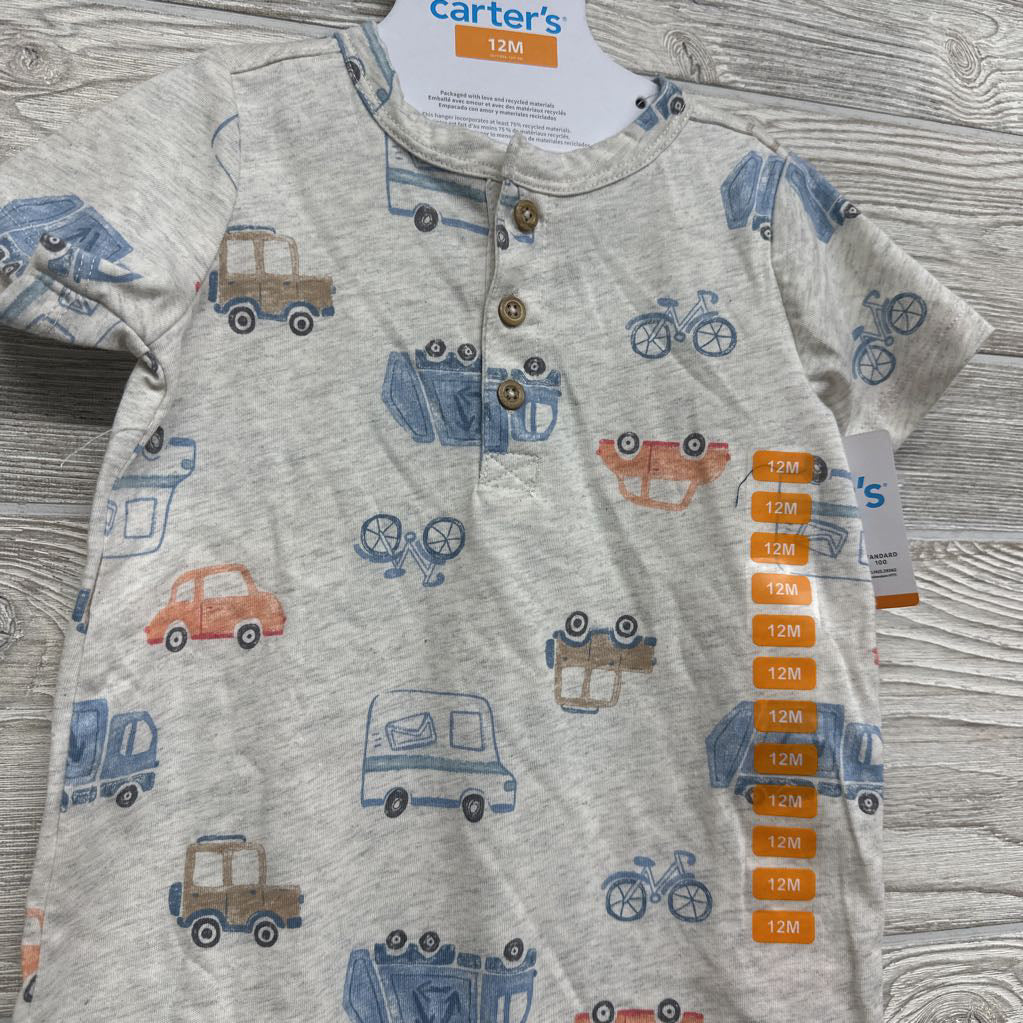 NEW Shorty Romper Vehicles 12M
