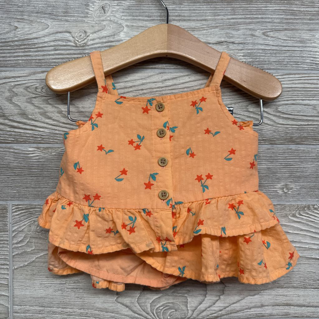 Textured Button Up Tank Top & Skort Star Cherries 18M