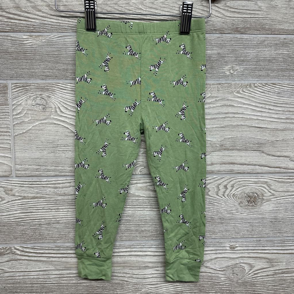 3 Pc Bamboo PJs Zebras Animals 18M