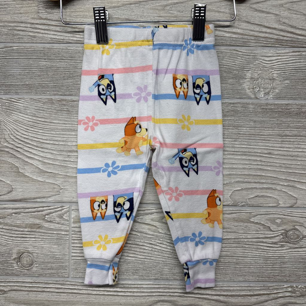 2 Pc PJs Stripes Flowers 18M