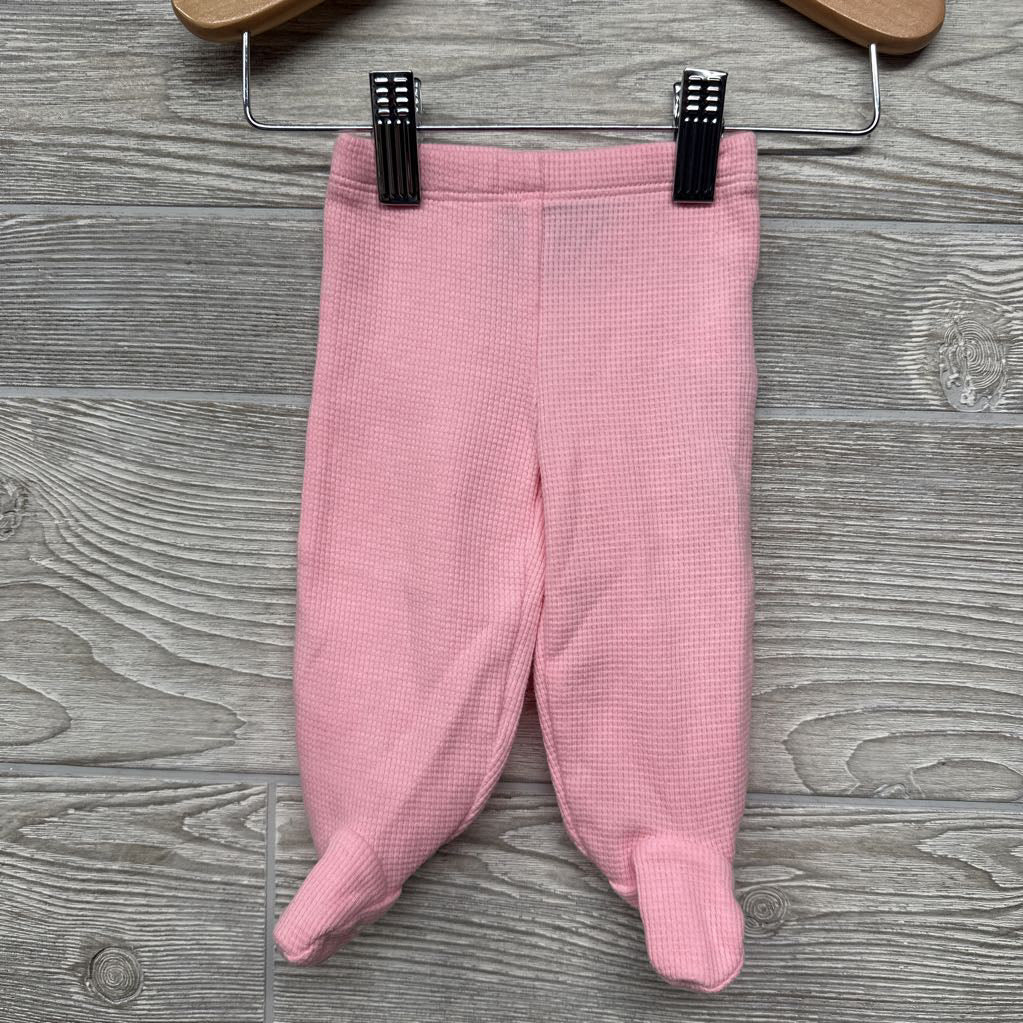 Waffle Knit Footed Pants NB