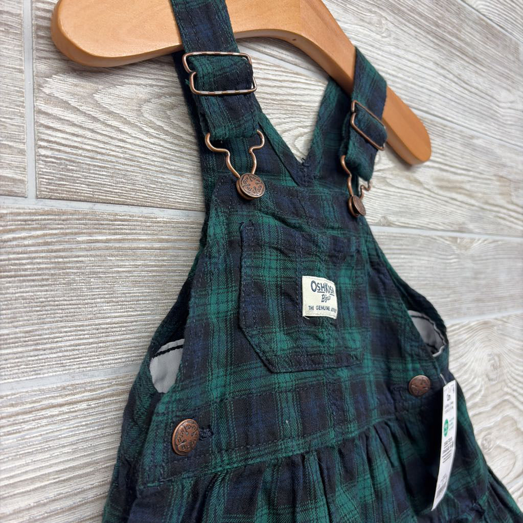 NEW Plaid Skirtall 12M