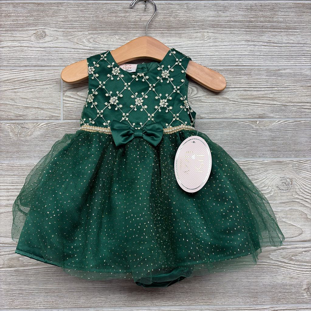 NEW Tulle Dress Flowers Dots 12M