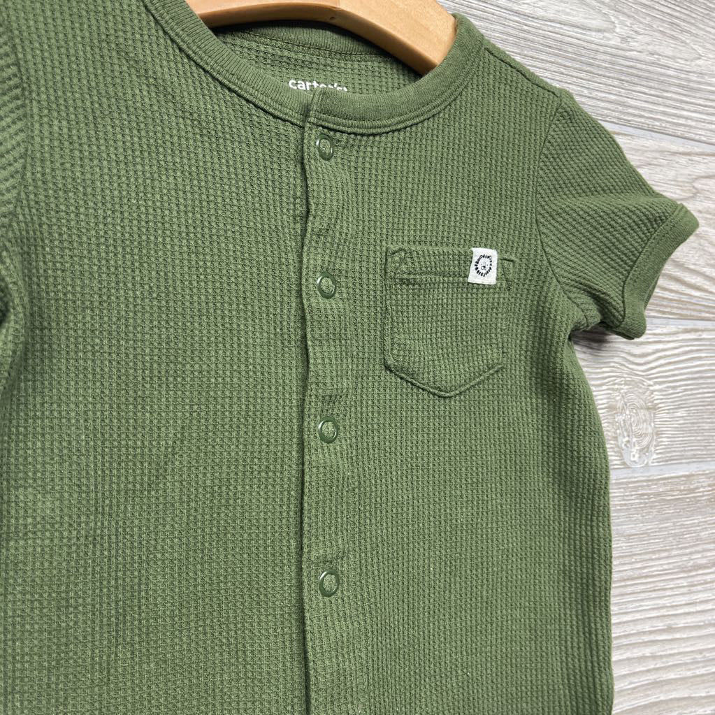Waffle Knit Snap Up Creeper 12M
