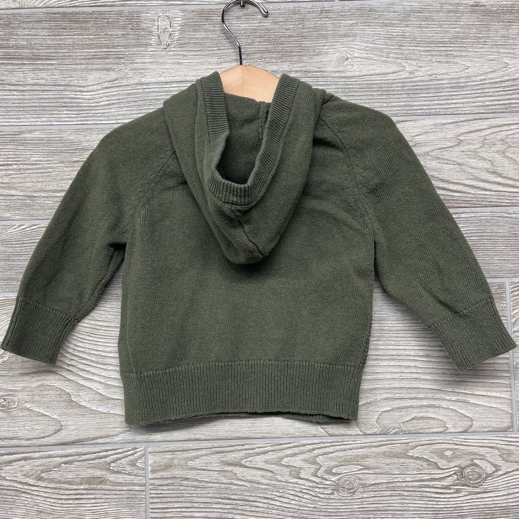 Waffle Knit Sweater W/ Hood 18M